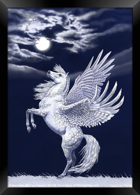 Moon Stallion Framed Print by Lisa Hands
