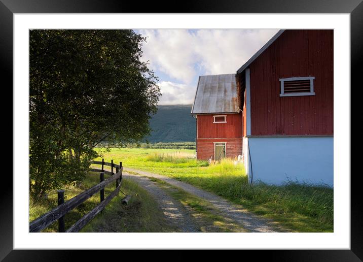 Falured shed in Norway Framed Mounted Print by John Stuij