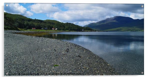 Loch Spelve and Croggan Acrylic by Steven Watson