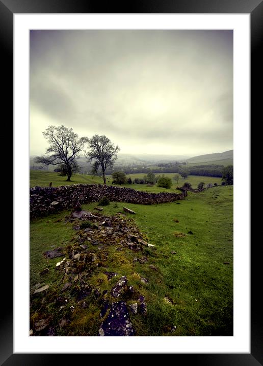 Derbyshire Dales Framed Mounted Print by Darren Burroughs