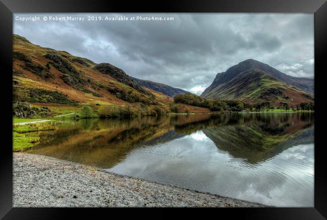  Autumn Reflections at Buttermere Lake Framed Print by Robert Murray