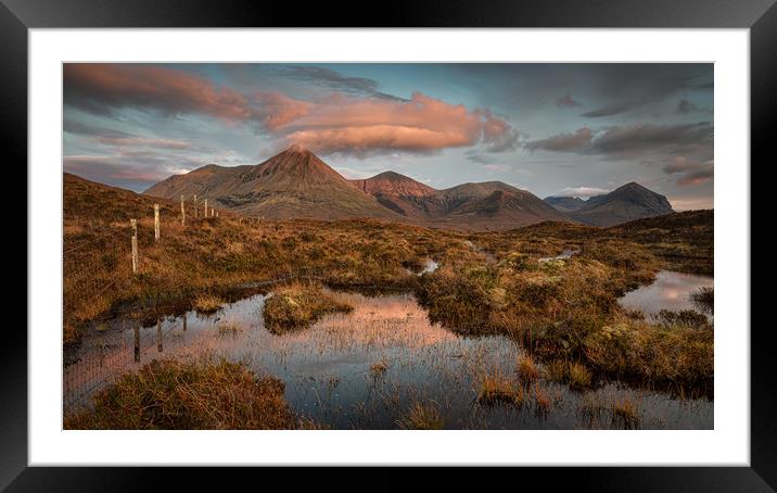 The Red Cuillin Framed Mounted Print by Paul Andrews