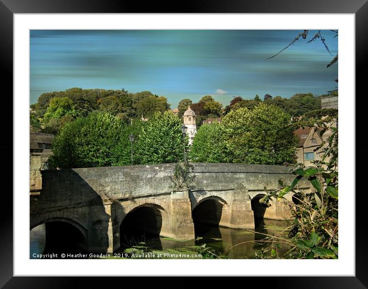 The Town Bridge Framed Mounted Print by Heather Goodwin