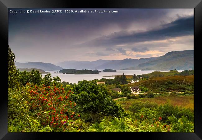 Arisaig View Framed Print by David Lewins (LRPS)