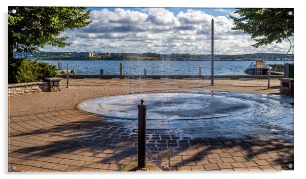 Halifax Fountains, Nova Scotia, Canada Acrylic by Mark Llewellyn