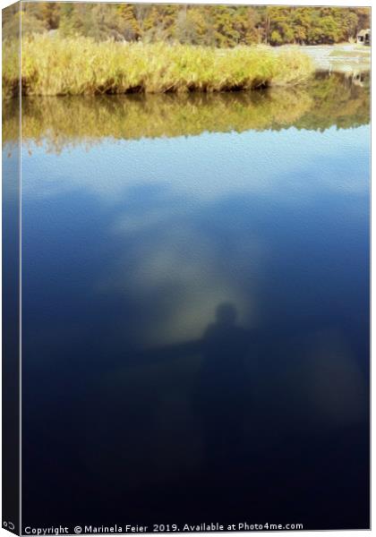 Reflections on lake Canvas Print by Marinela Feier
