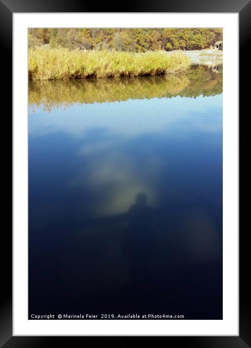 Reflections on lake Framed Mounted Print by Marinela Feier