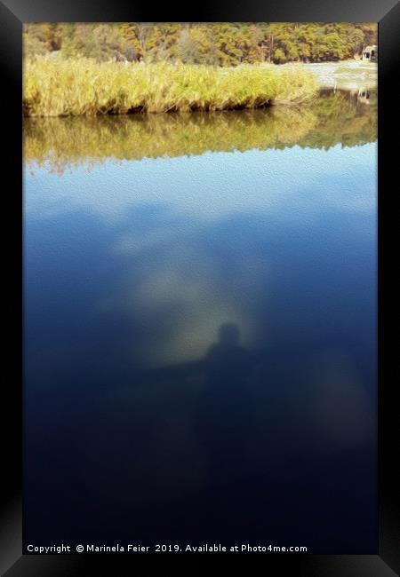 Reflections on lake Framed Print by Marinela Feier
