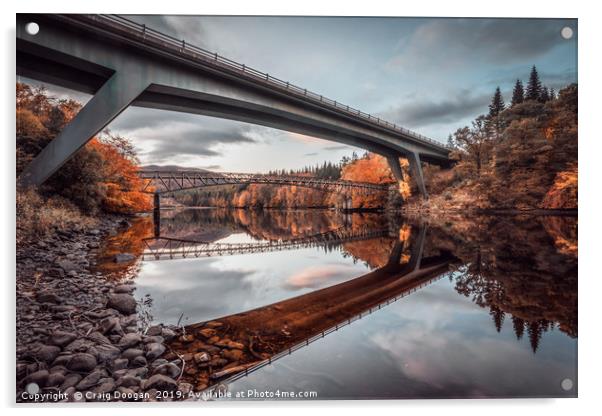 Loch Faskally Perthshire Acrylic by Craig Doogan