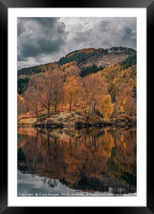 Loch Tummel Reflections - Scotland Framed Mounted Print by Craig Doogan
