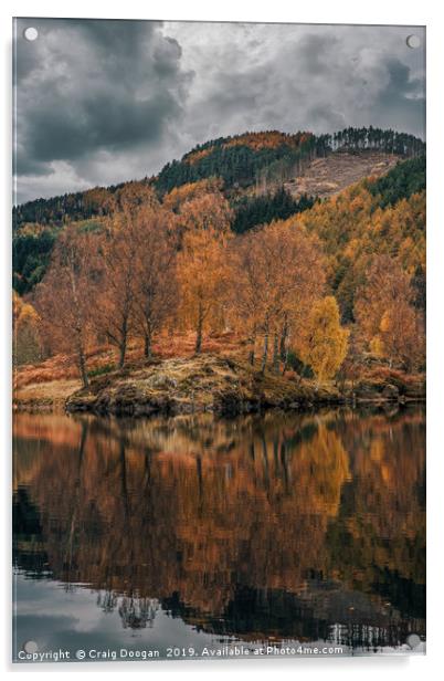Loch Tummel Reflections - Scotland Acrylic by Craig Doogan