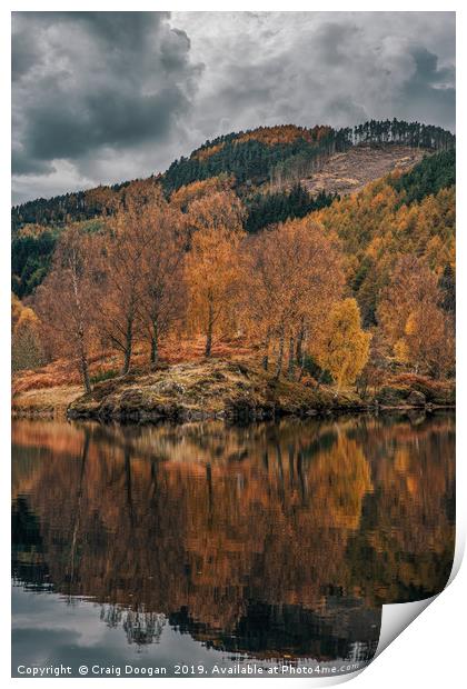 Loch Tummel Reflections - Scotland Print by Craig Doogan