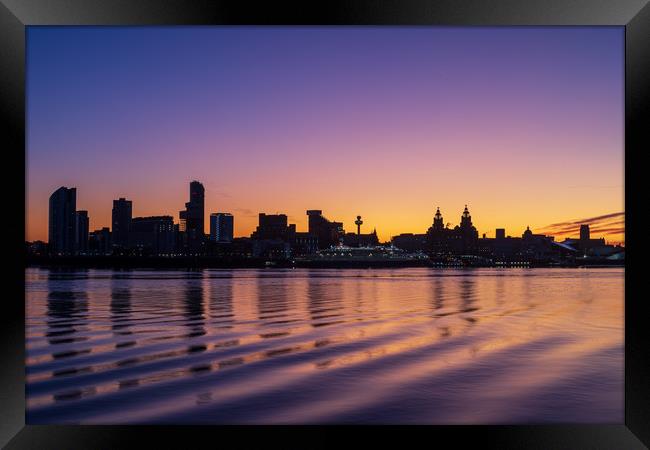 Liverpool Skyline Framed Print by Graham Morris