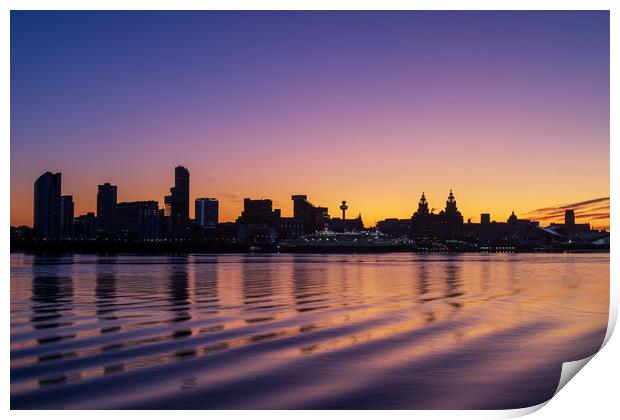 Liverpool Skyline Print by Graham Morris