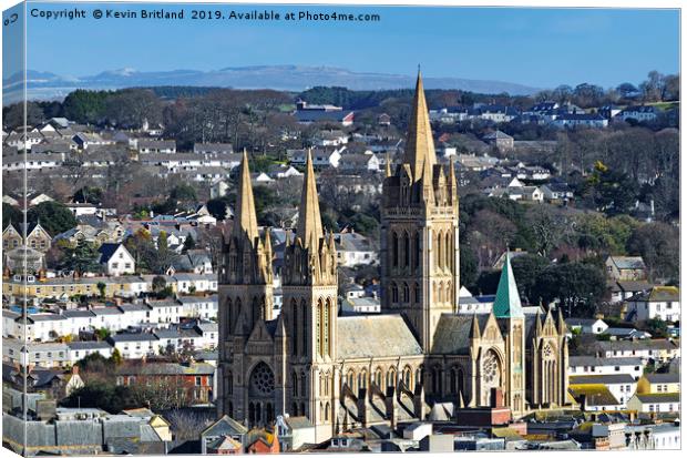 truro cathedral cornwall  Canvas Print by Kevin Britland