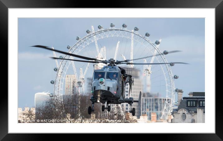 In the London Eye Framed Mounted Print by WATCHANDSHOOT 