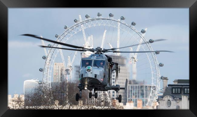 In the London Eye Framed Print by WATCHANDSHOOT 