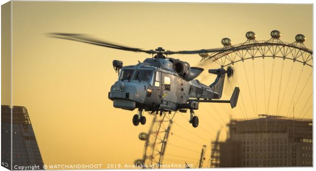 London dawn sortie Canvas Print by WATCHANDSHOOT 