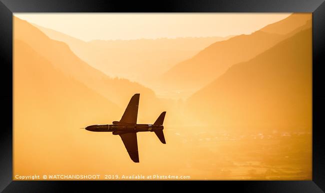 Sunset fighter Framed Print by WATCHANDSHOOT 