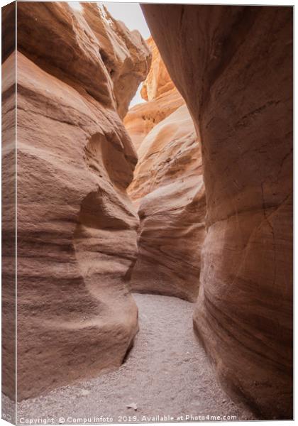 beautiful caves and canyons in the red canyon is e Canvas Print by Chris Willemsen