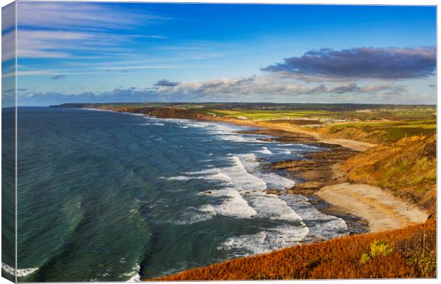 Widemouth Bay Cornwall Canvas Print by Maggie McCall