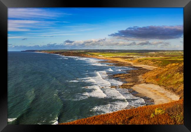 Widemouth Bay Cornwall Framed Print by Maggie McCall