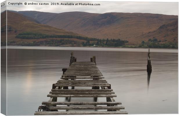 MIND YOUR STEP Canvas Print by andrew saxton