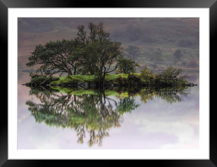Lake District island Framed Mounted Print by Robbie Spencer