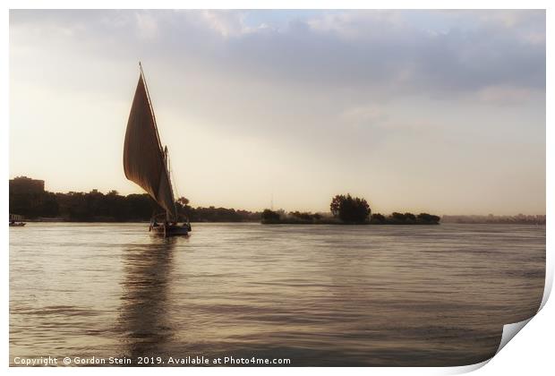 Felucca at Dusk; Chapter 3 Print by Gordon Stein