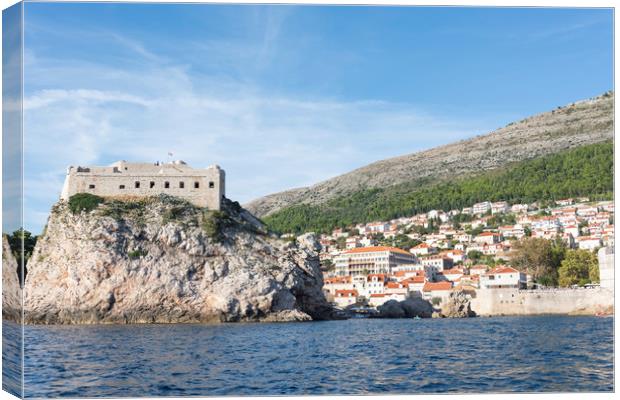 Dubrovnik Old Town Canvas Print by Graham Custance