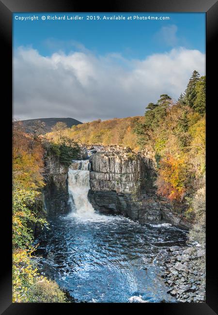 Autumn Colours at High Force Waterfall 2 Framed Print by Richard Laidler