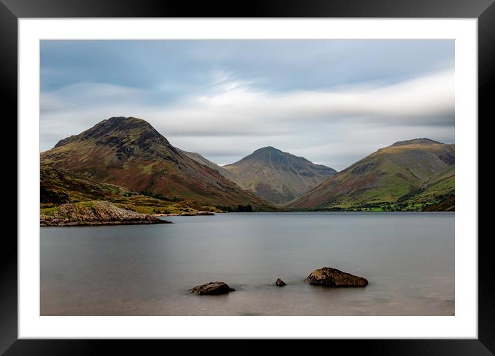 wastewater Lake District Framed Mounted Print by Robbie Spencer