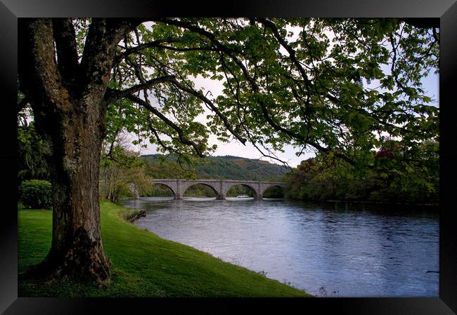 The River Tay at Dunkeld Scotland Framed Print by Jacqi Elmslie