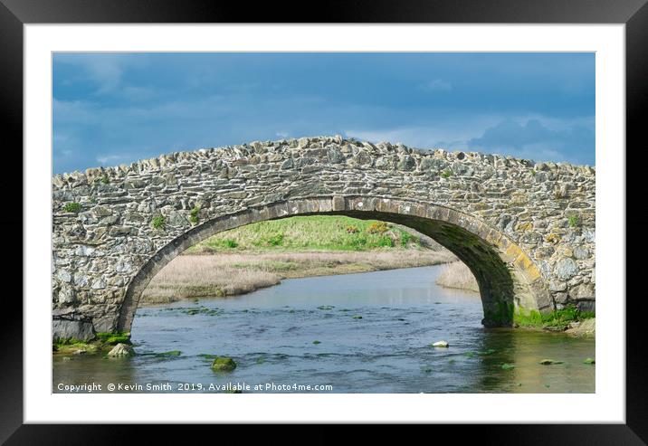 Pont Aberffraw Anglesey Framed Mounted Print by Kevin Smith