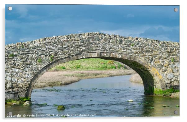 Pont Aberffraw Anglesey Acrylic by Kevin Smith