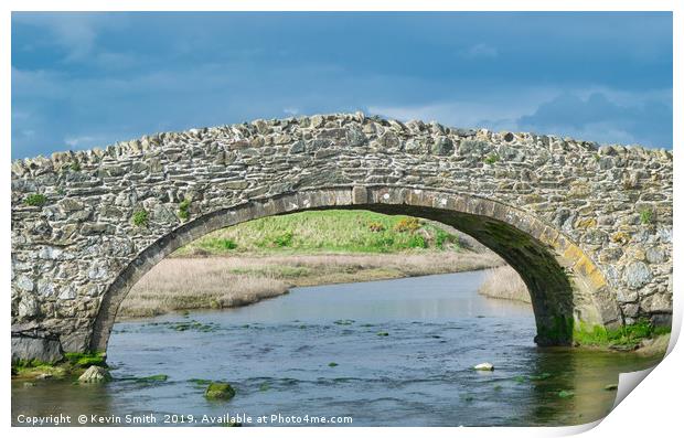 Pont Aberffraw Anglesey Print by Kevin Smith