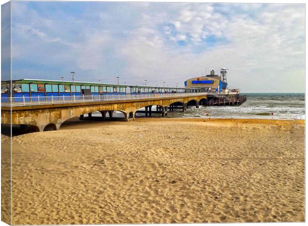 Bournemouth Pier  Canvas Print by Hayley Jewell