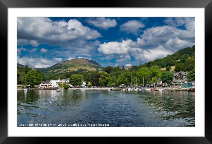 Keswick from Derwentwater Framed Mounted Print by Kevin Smith