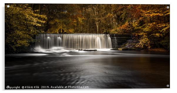 Gore Glen Waterfall Acrylic by Angela H