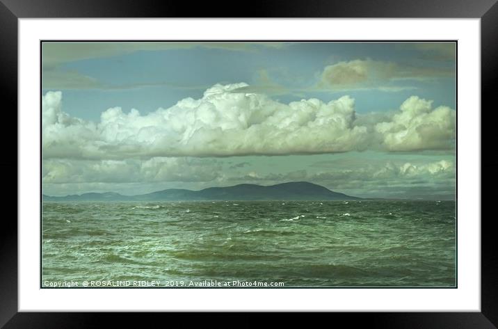 "3D clouds over the Solway Firth" Framed Mounted Print by ROS RIDLEY