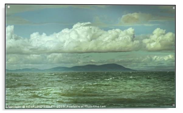"3D clouds over the Solway Firth" Acrylic by ROS RIDLEY