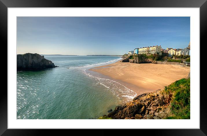 Tenby Framed Mounted Print by Mark Robson