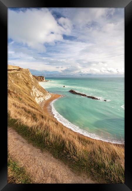 Man O War Bay Framed Print by Graham Custance