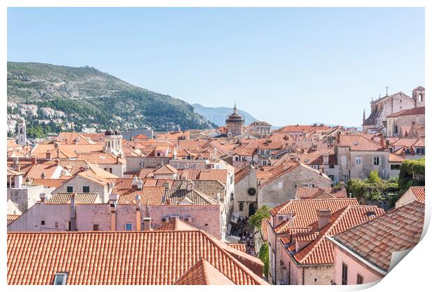 Dubrovnik Old Town Print by Graham Custance