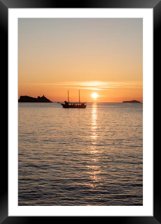 Dubrovnik Sunset Framed Mounted Print by Graham Custance