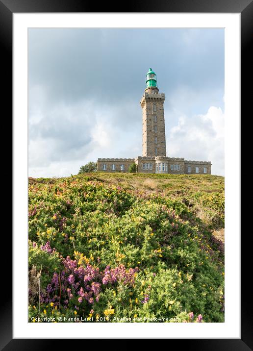 Cap Frehel Lighthouse 2 Framed Mounted Print by DiFigiano Photography