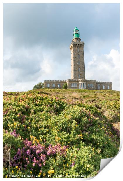 Cap Frehel Lighthouse 2 Print by DiFigiano Photography