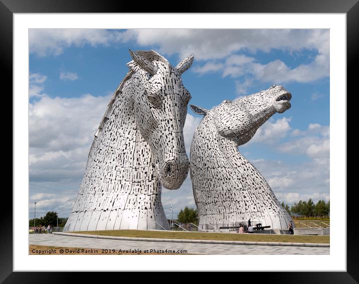 The Kelpies in the Helix park, Falkirk  Framed Mounted Print by Photogold Prints