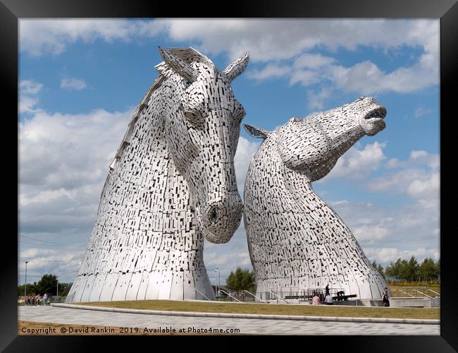 The Kelpies in the Helix park, Falkirk  Framed Print by Photogold Prints