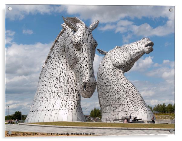 The Kelpies in the Helix park, Falkirk  Acrylic by Photogold Prints